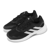 adidas 愛迪達 網球鞋 CourtJam Control W 女鞋 黑 白 緩震 輕量 支撐 訓練 運動鞋 愛迪達(ID1545)