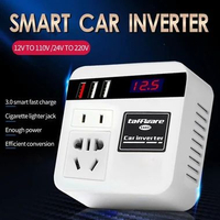 Promo Taffware Car Power Inverter DC to DC 12/24V to 110/220V 100W - EA851 Original White