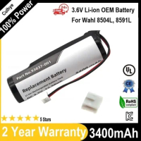 3.7V 3400mAh Li-ion Battery for WAHL Black Stealth, Chrome,Cordless Magic Clip,Senior Cordless,Sterling 4,Super Taper Cordless