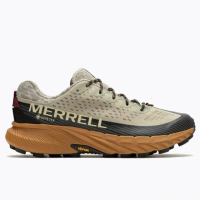 【MERRELL】男 AGILITY PEAK 5 GORE-TEX輕量越野健行鞋.透氣登山鞋.戶外休閒運動鞋(ML067749 淺棕色)