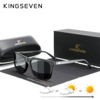 KINGSEVEN Brand Aluminum Frame Sunglasses Men Polarized Photochromic Sun glasses Women's Glasses Accessories