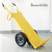 Electric Battery Motorcycle Flat Plate Handling Brick Pulling Power Hand Push Construction Site Construction Turnover Wheeler