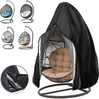 Hanging Chair Cover With Zipper Anti UV Sun Protector Outdoor Garden Swing Chair Waterproof Rattan Seat Furniture Cover