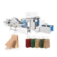 Square Bottom Wide Selection Bread Paper Bag Machine Semi-Automatic Holding Bag Machine To Make Flour Paper Bags