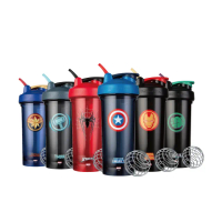 【Blender Bottle】2入組_Marvel漫威英雄｜Tritan搖搖杯「美國原裝進口」(BlenderBottle/Pro28/運動水壺)