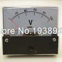 Analog Volt Voltage Voltmeter Panel Meter DC 0-100V