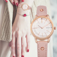Gogoey Luxury Rose Gold Women's Watches Leather Band Watch Women Watches Fashion Ladies Watch Clock montre femme reloj mujer