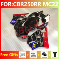 Motorcycle Fairings Kits fit for Cbr250rr 1990 - 1994 NC22 CBR 250 RR MC22 CBR250 RR 1993 Full Bodywork Fairing set red black
