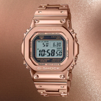 CASIO 卡西歐G-SHOCK GMW-B5000GD-4 搭載藍牙連線功能及世界六局標準電波腕錶/玫瑰金色 43.2mm