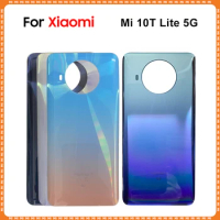 New For Xiaomi Mi 10T Lite 5G Battery Back Cover 3D Glass Panel Rear Door Mi 10T lite Glass Housing 