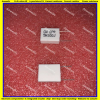 10Pcs Inductionless Cement Resistor 5W 10 ohm 10 R 10RJ 5W10RJ 5W 10RJ Ceramic Resistance precision 5% Non-inductive Resistor