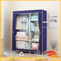 Wardrobe Almari Baju Rak Baju Clothes Organization Storage Rack Cabinet Clothes Rack Cupboard Bedroo