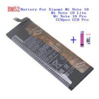 1x 5260mAh BM52 Replacement Battery For Xiaomi Mi Note 10 / Note 10 Lite / Mi Note 10 Pro / CC9pro CC9 Pro + Repair Tools kit