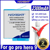 HSABAT AHDBT-901 2300mAh Camera Battery for go pro hero 9 for GoPro Hero 9 10 11 Black Batteries