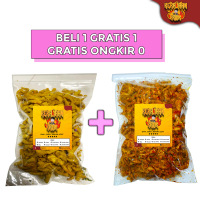 KERAJAAN KRIUK - PROMO BELI 1 DAPAT 2 USUS CRISPY GURIH PEDAS DAUN JERUK CEMILAN 250 GRAM Ayam Food 