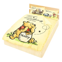 【享夢城堡】四季涼被5x6(迪士尼小熊維尼Pooh 蜂蜜小事-米黃.藍) 涼被/冷氣毯