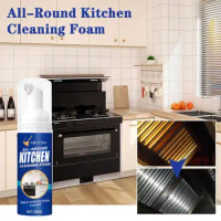 Kitchen Cleaning Foam All-Round Kitchen Cleaning Foam Tool Cleaning Stains Spray Cleaner Kitchen Stove Cleaner Dissolve J3V7