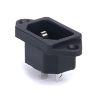 AC power socket ac-04 three pin electric cooker with ear fixing hole battery car AC socket