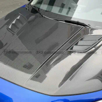 For Honda Civic FE1 FE2 HT Type Front Vented Hood Bodykits Carbon Fiber