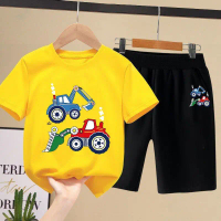 2025 Boys' Summer Outfits New Summer Outfits Fashionable clothing for older children, modern style T