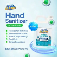 Real Clean Hand Sanitizer Sanitizer Cair Liquid Refill Spray 5 Liter IZIN KEMENKES RI REAL CLEAN HS