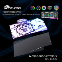 Bykski A-SP6900XTSE-X,GPU Water Block For Sapphire Radeon RX6900XT 16GB NITRO+Special Edition Graphics Card,GPU Cooler,VGA Block