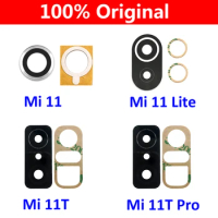 New Camera Glass For Xiaomi Mi 11 Lite 5G 11T Pro Rear Back Camera glass Lens With Glue Adhesive