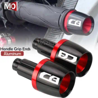 For Honda CB 400 500 750 1300 CB400 CB500 CB750 CB1300 CB500F Motorcycle CNC 7/8" 22MM Handlebar Grips Handle Bar Cap End Plugs