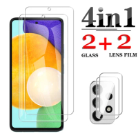 4in1 Protective Glass For Samsung A52 A72 A32 A42 A12 A21S Camera Screen Protector For Samsung a 52 5G a 72 4G a 32 82 02 S Film