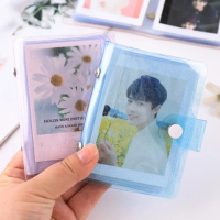 Chất lượng cao Nhiếp ảnh Anbom kết dính Màu thạch Thẻ LOMO Long lanh trong suốt Album ảnh nhỏ Album 