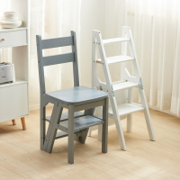 實木家用折疊兩用樓梯椅凳 實木折疊梯子梯凳室內多功能梯椅凳子