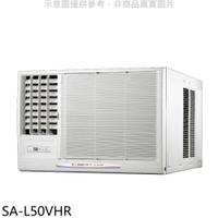 《滿萬折1000》SANLUX台灣三洋【SA-L50VHR】R32變頻冷暖左吹窗型冷氣(含標準安裝)