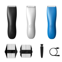 Groin Hair Trimmer Electric Manscape Trimmer for Men Waterproof Trimmer for Pubic/Body/Groin Groomin