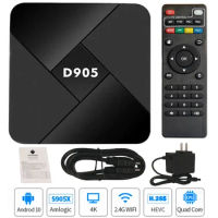 2023 D905 Android10.0 Tv Box 8gb Amlogic S905L MIni Tv Box Pro 4K 2.4g Wifi Set Top Box Media Player Home Theater