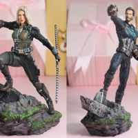 Marvel Movies Series Character Scale Model Captain America Black Widow Avengers Figure Toys Desktop Ornament Birthday Gift Model