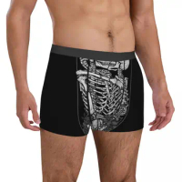 Skull Underwear The Lovers Male Underpants Sublimation Comfortable Trunk Trenky Boxer Brief Plus Size 2XL