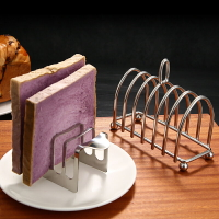 不銹鋼三明治面包架烤面包片放置托餅架土司片展示架自助餐點心架
