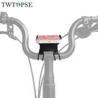 TWTOPSE Bike Hidden Phone Mount For Brompton A C P Folding Bicycle S M H Handlebar Steady Phone Holder Rack Bracket 3SIXTY PIKES