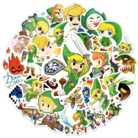 พร้อมส่งZelda เซลดา เดอะเลเจนด์ออฟเซลดา 50 แผ่น sticker กันน้ำ สติ๊กเกอร์ Switch โทรศัพท์มือถื The L