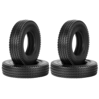 4Pcs 19mm Hard Rubber Tire for 1/14 Tamiya RC Semi Tractor Truck Tipper MAN King Hauler ACTROS SCANIA Upgrade Parts A