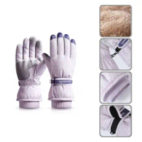 1 Pair High Quality Winter Glove Anti-Scratch Adjustable Thicken Glove Men Women Ski Gloves Ultralight Warm Gloves