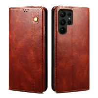 For Samsung Galaxy S24 Ultra 5G 2024 Magnetic Leather Case Texture Book Funda Samsung S24 Case Phone S 24 Plus Wallet Cover Etui