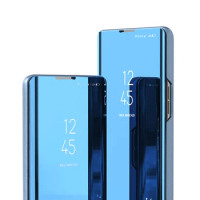 Flip Mirror Phone Cases For Samsung Galaxy A02 A04 A05s A12 A13 A15 A23 A32 A42 A80 A82 M14 M23 Stand Cover Housing Magnetic Bag