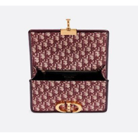 全新正品 DIOR 迪奧 蒙田包 30 Montaigne 紅色 Oblique 緹花帆布翻蓋式包款