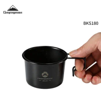Outdoor Camping Titanium Mug Cooking Ultralight Titanium Hiking Coffee Mug Tableware Titanium Sierra Cup With Handle