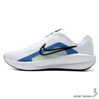 Nike 男鞋 慢跑鞋 休閒鞋 寬楦 Downshifter 13 白藍 FJ1284-103