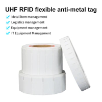 Customizable Waterproof Adhesive Labels RFID Adhesive Labels Anti-Metal Tag Flexible RFID Tag