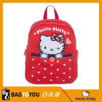 【Hello Kitty】我愛凱蒂系列-後背包-紅 KT01L01RD