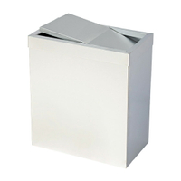 不鏽鋼搖擺式垃圾桶（無內桶） :TH-40S: 回收桶 分類桶 清潔 廚餘桶 環保