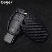 Ceyes Car-Styling Auto Carbon Fiber Shell Covers Case For Mercedes Benz Cla CLS R350 C200 C180 E260L S320 GLK300 C S Accessories